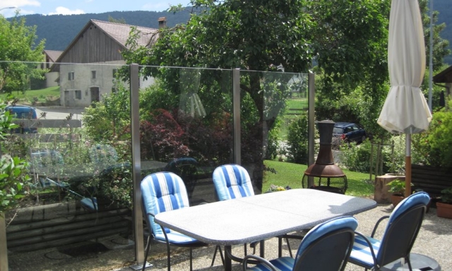 Coupe vent en terrasse